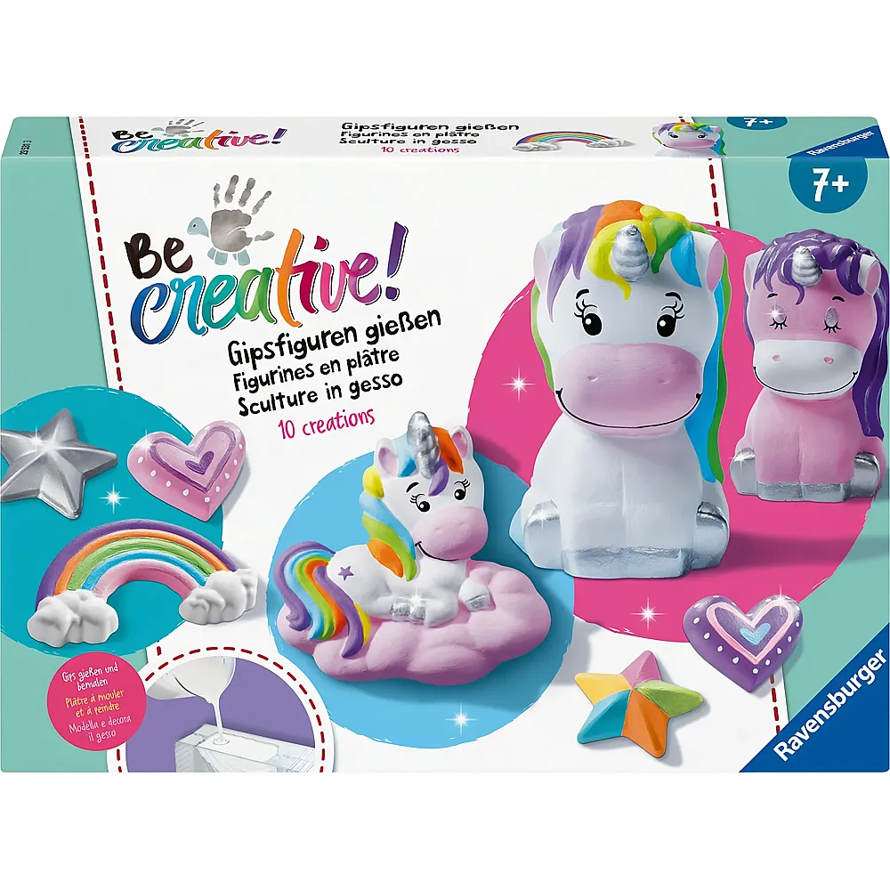 Ravensburger Be Creative Bastelset Gipsgiessen Einhorn