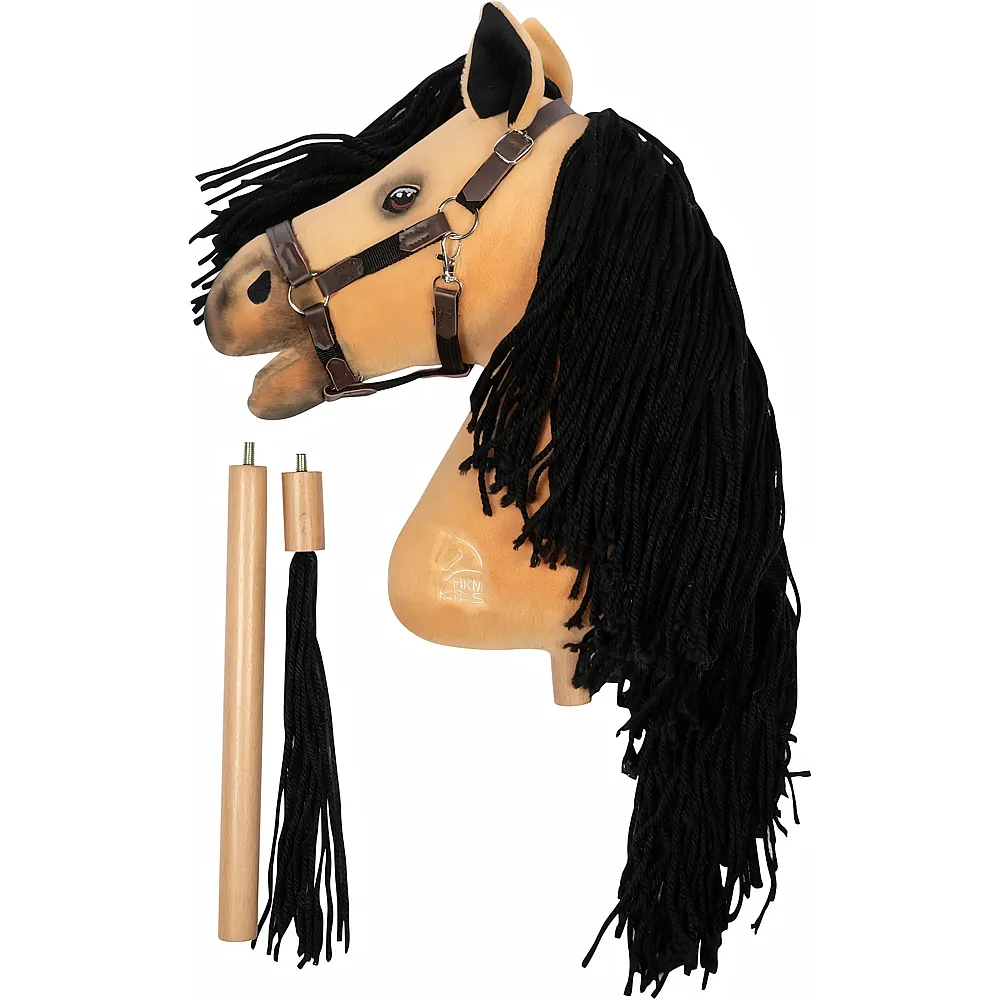 HKM Hobby Horse Premium Buckskin mit Halfter