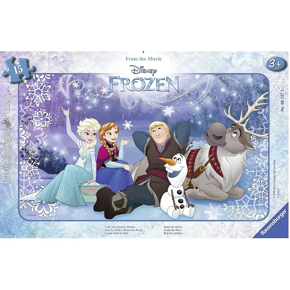 Ravensburger Puzzle Die Eisk�nigin - 15 Teile Disney Frozen - Rahmenpuzzle