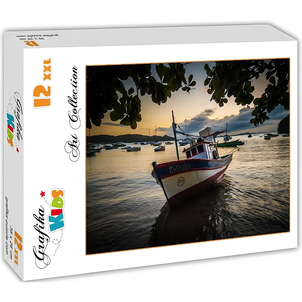 Grafika Puzzle Art Collection Grafika Kids Sunset on the Marina - 12 Teile