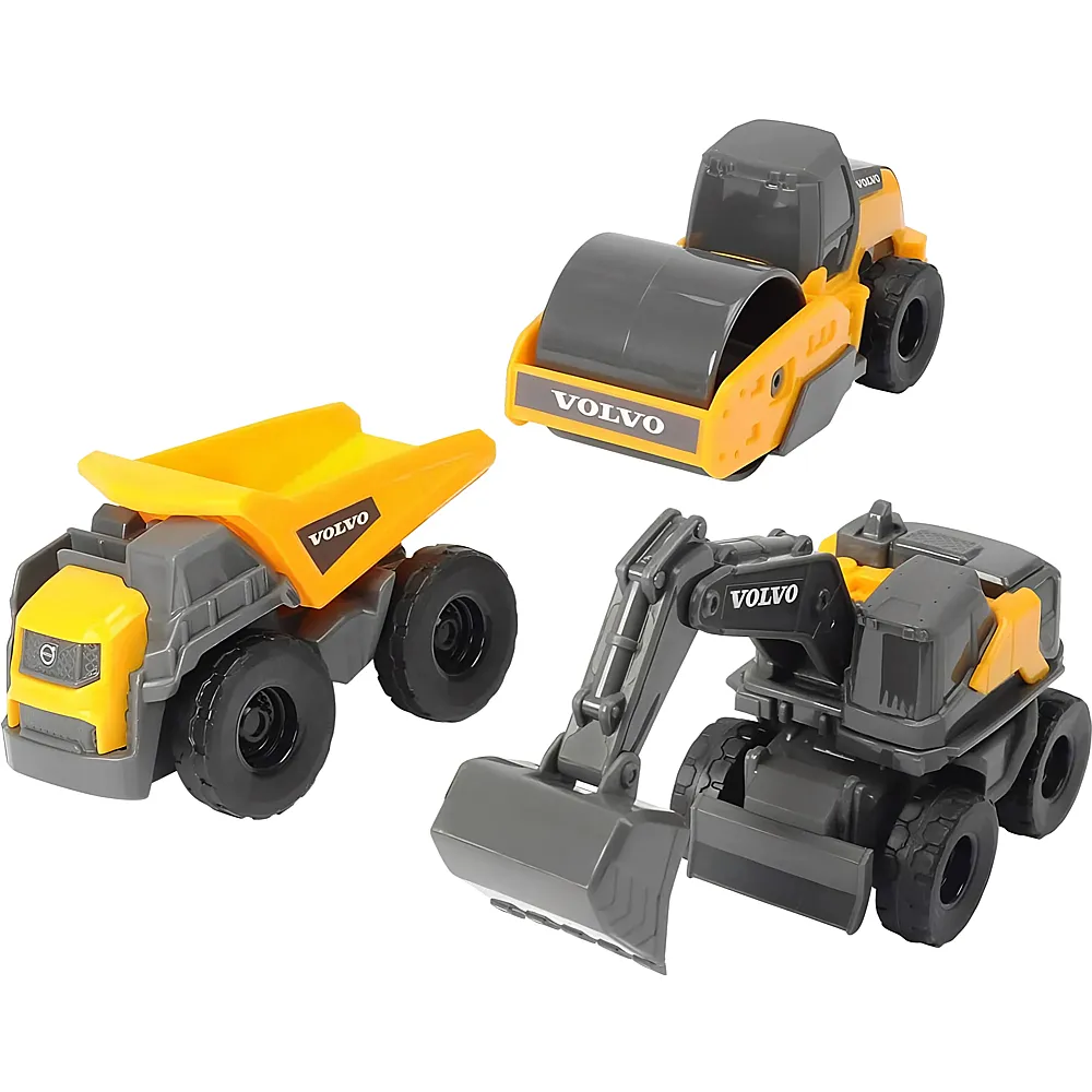 Dickie Volvo Micro Arbeitsfahrzeuge - 3 Teile