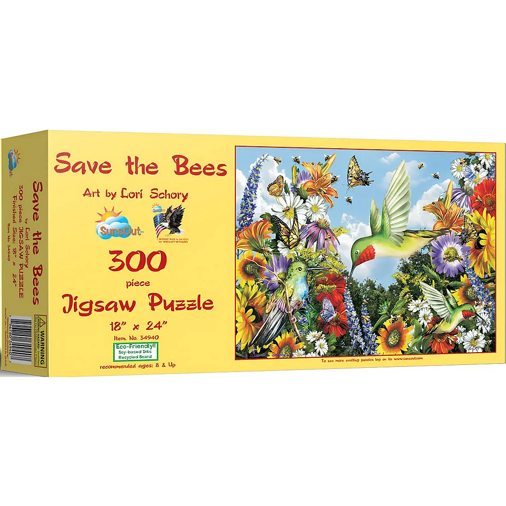 SunsOut Puzzle Lori Schory Save the Bees - 300 Teile