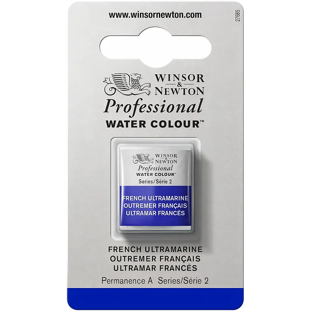 Winsor & Newton Professional Water Colour Aquarellfarbe Franz�sisch Ultramarin - 1/2 Napf