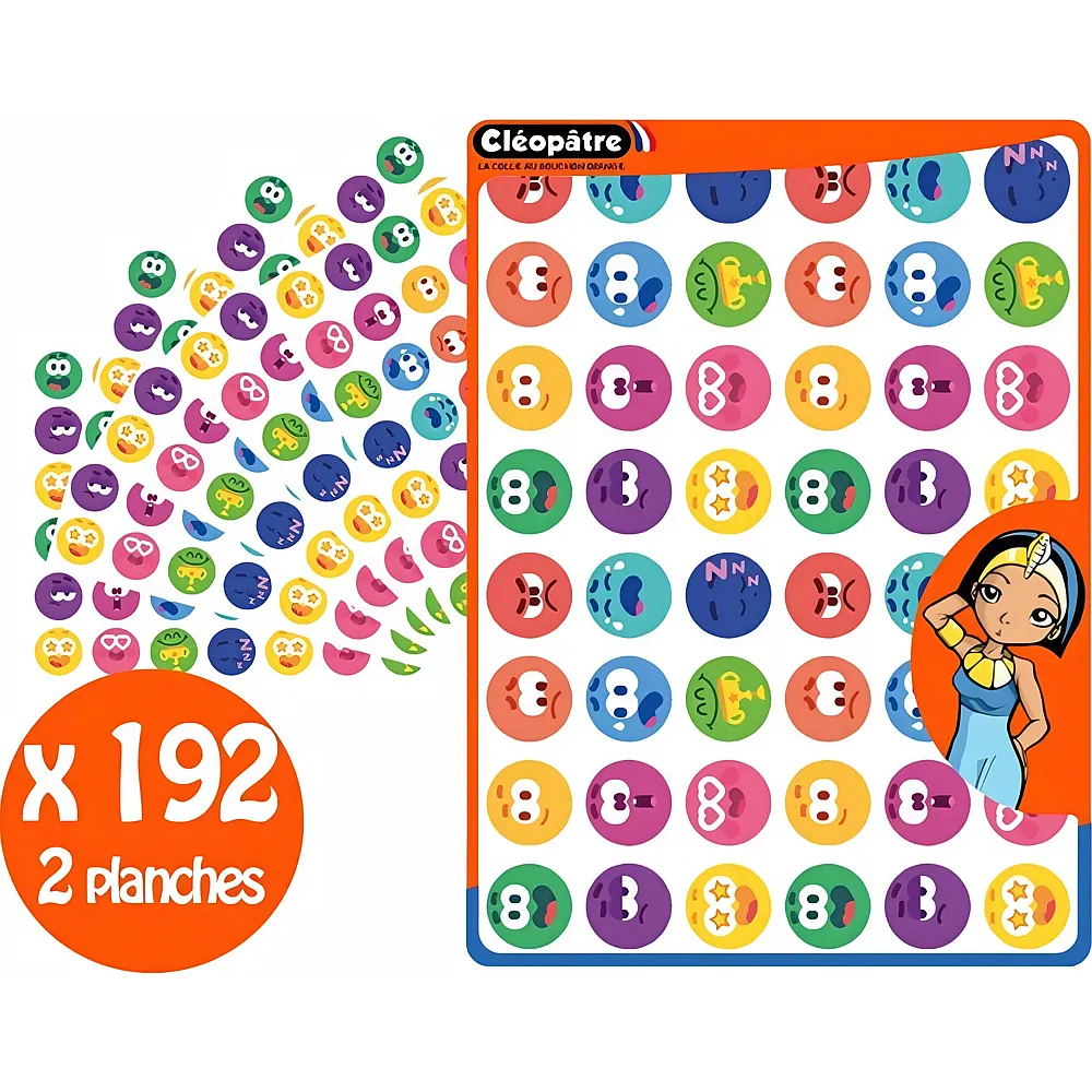 Cleopatre 192 Stickers-smileys