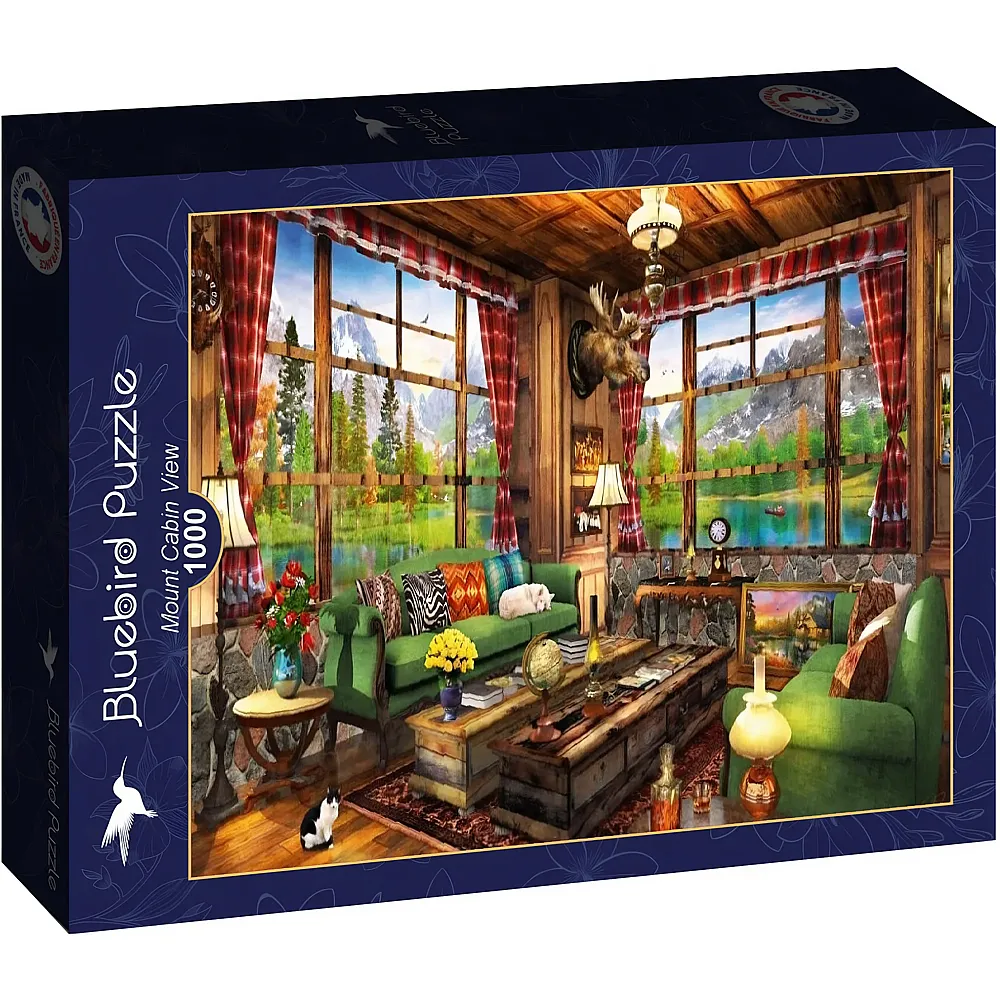 Bluebird Puzzle Dominic Davison Mount Cabin View - 1000 Teile