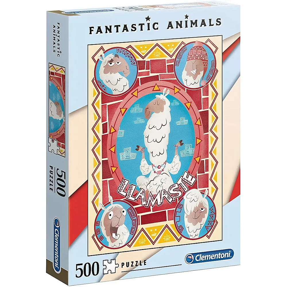 Clementoni Puzzle Fantastic Animals - Lama - 500 Teile