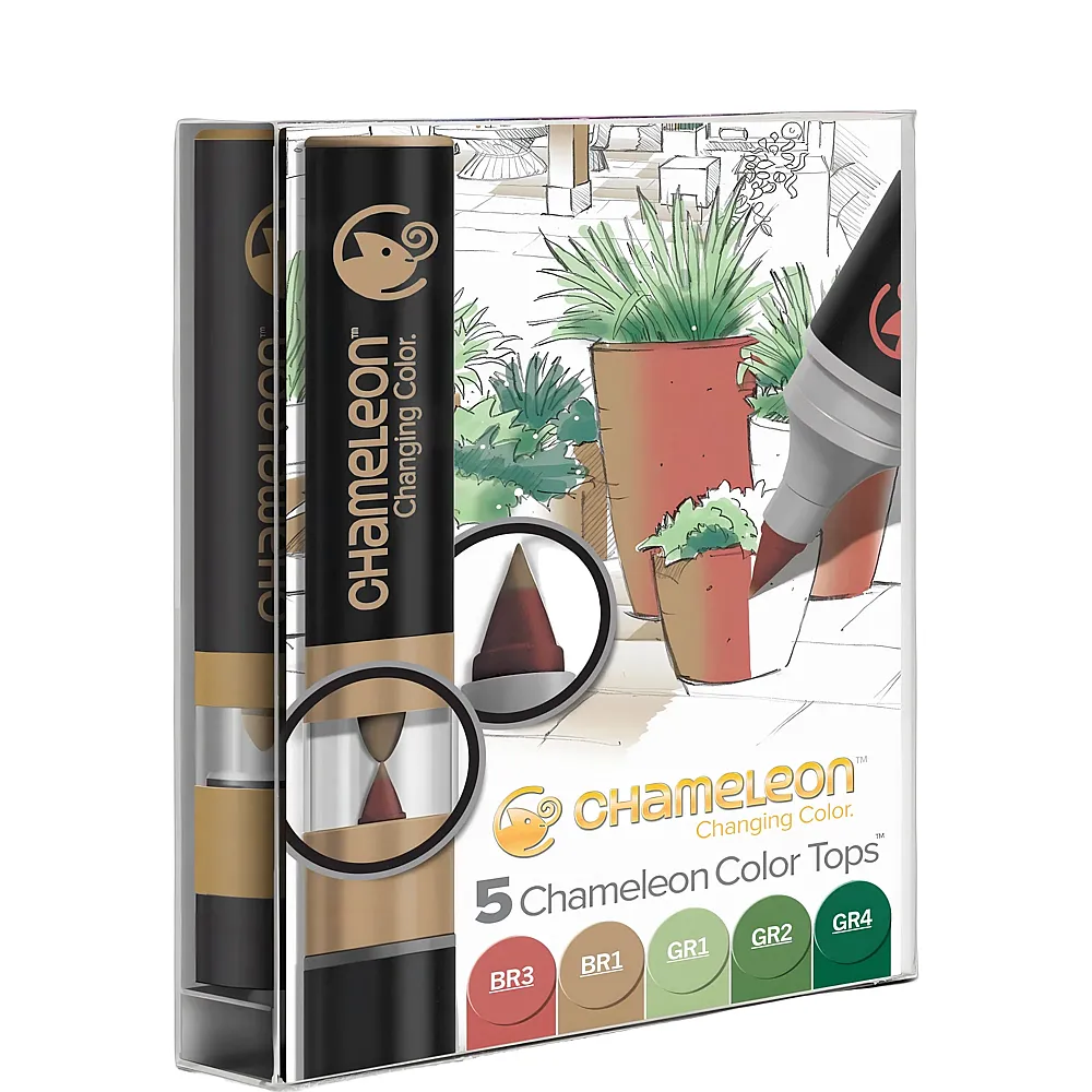 Chameleon 5-pen Tops Nature Tones Set