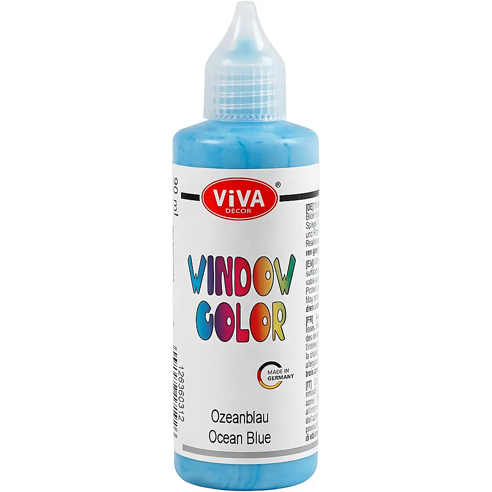 Creativ Company Fensterfarbe, Aufkleber und Glasfarbe  Hellblau, 90 ml - Suche