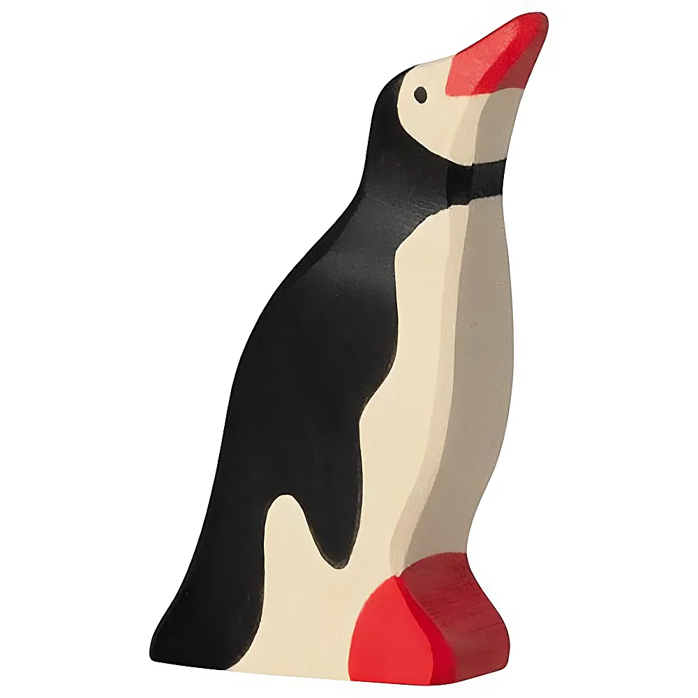 Holztiger Pinguin, Kopf hoch | Vgel