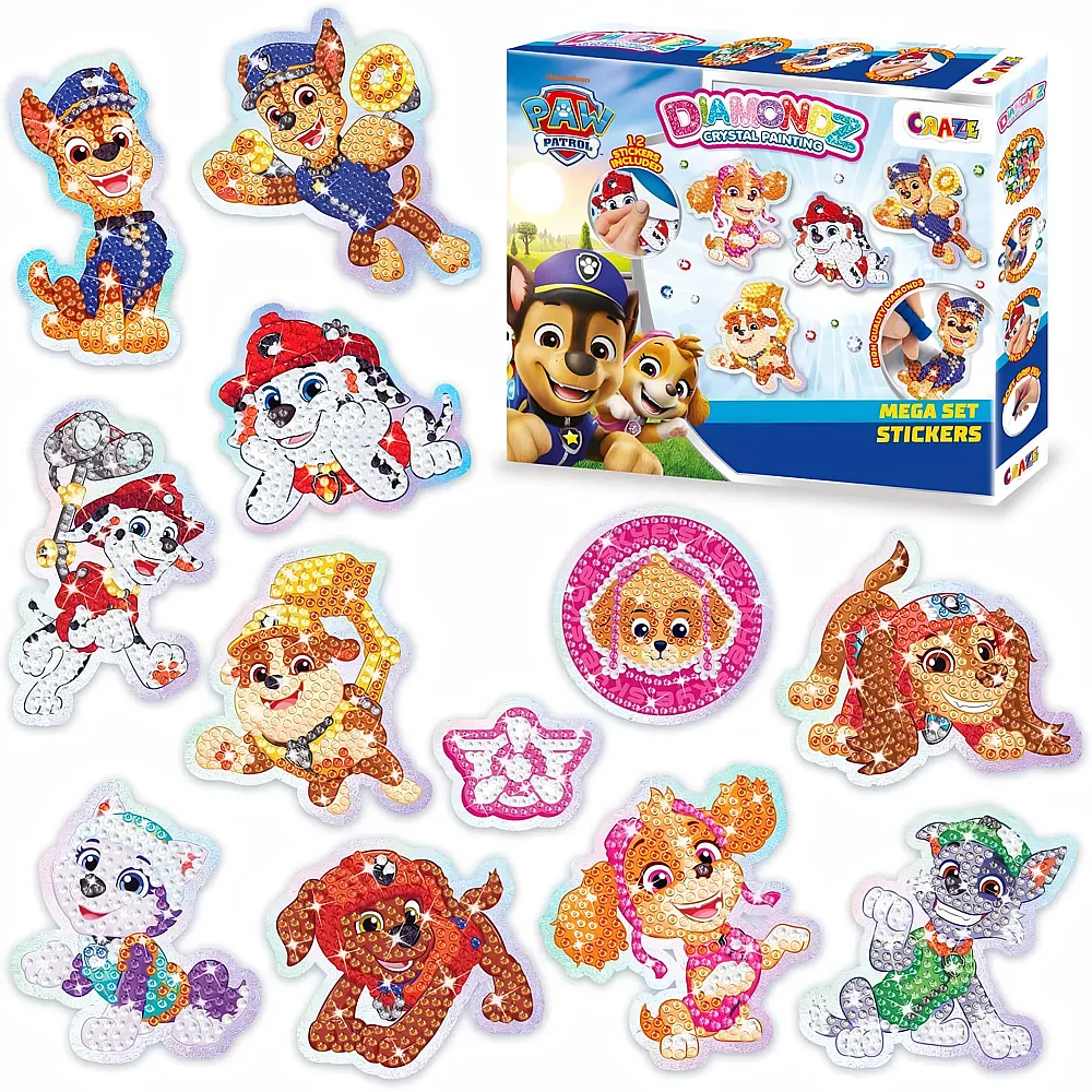 Craze Diamondz Starter Set Stickers Paw Patrol