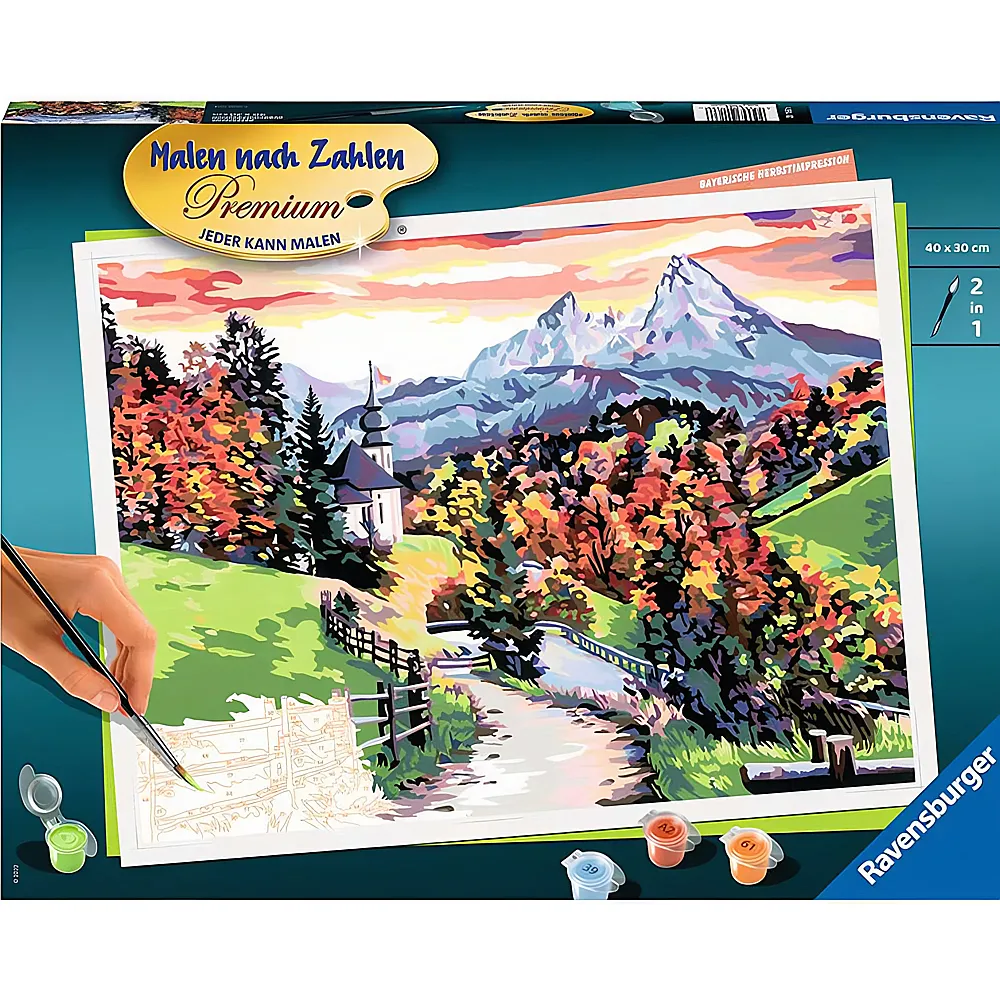 Ravensburger Malen nach Zahlen Premium Bayerische Herbstimpression
