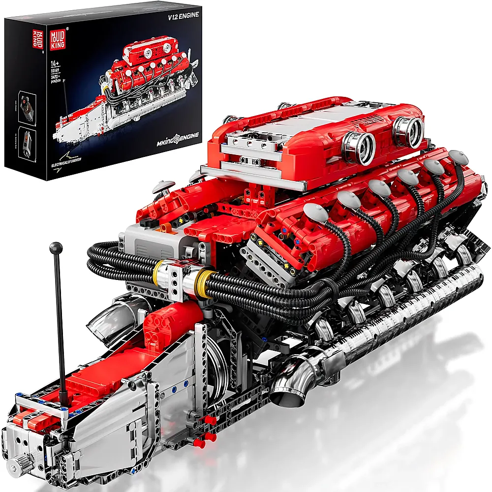 Mould King Engines V12 Motor 10169 - Klemmbausteine Fahrzeuge
