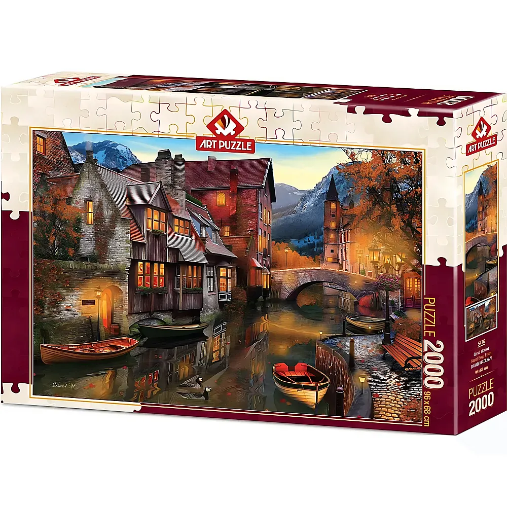 Art Puzzle Canal Boats - 2000 Teile