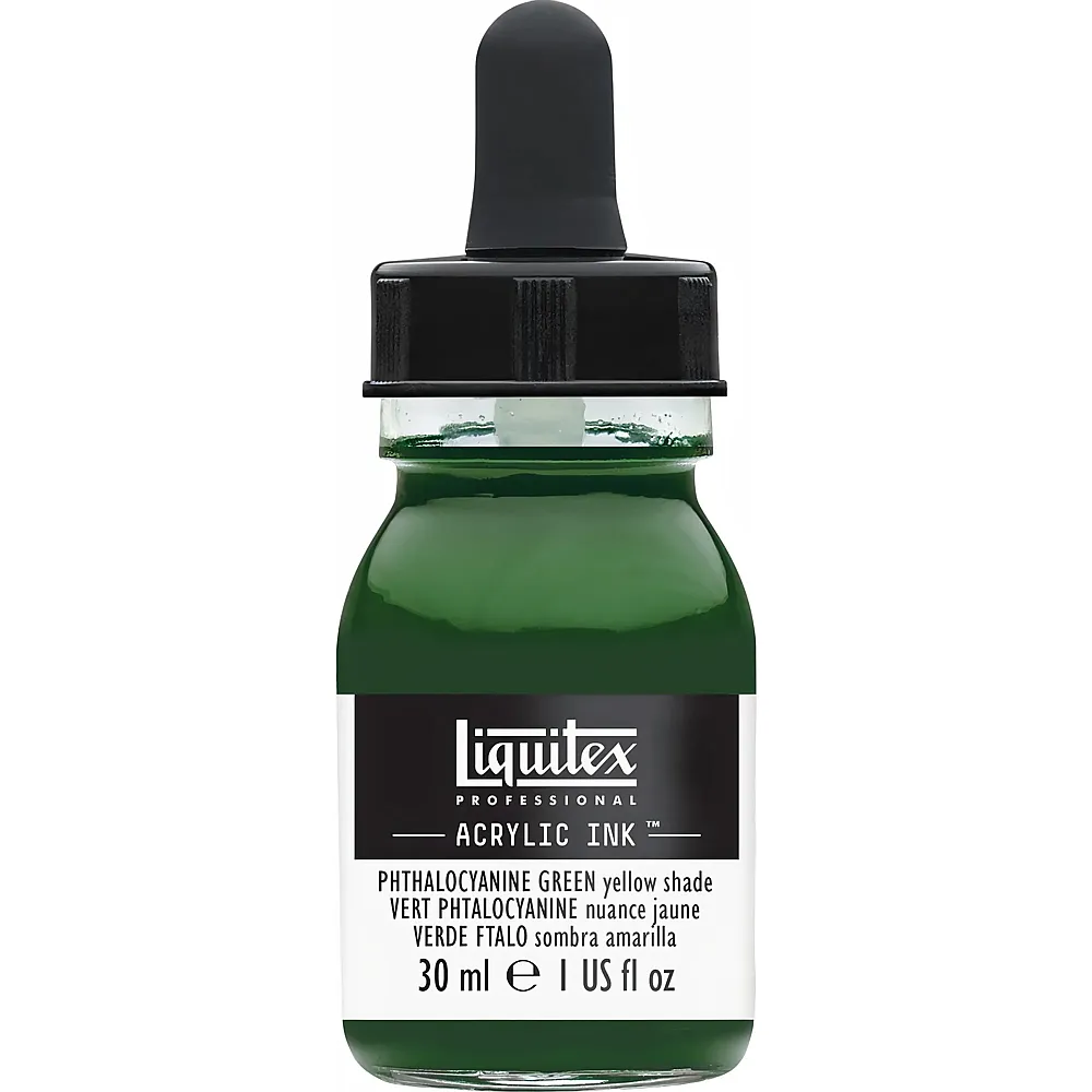 Liquitex Lqx Prof. Acrylic Ink 30ml Flasche Phthalozyaningrn Gelbton - Suche