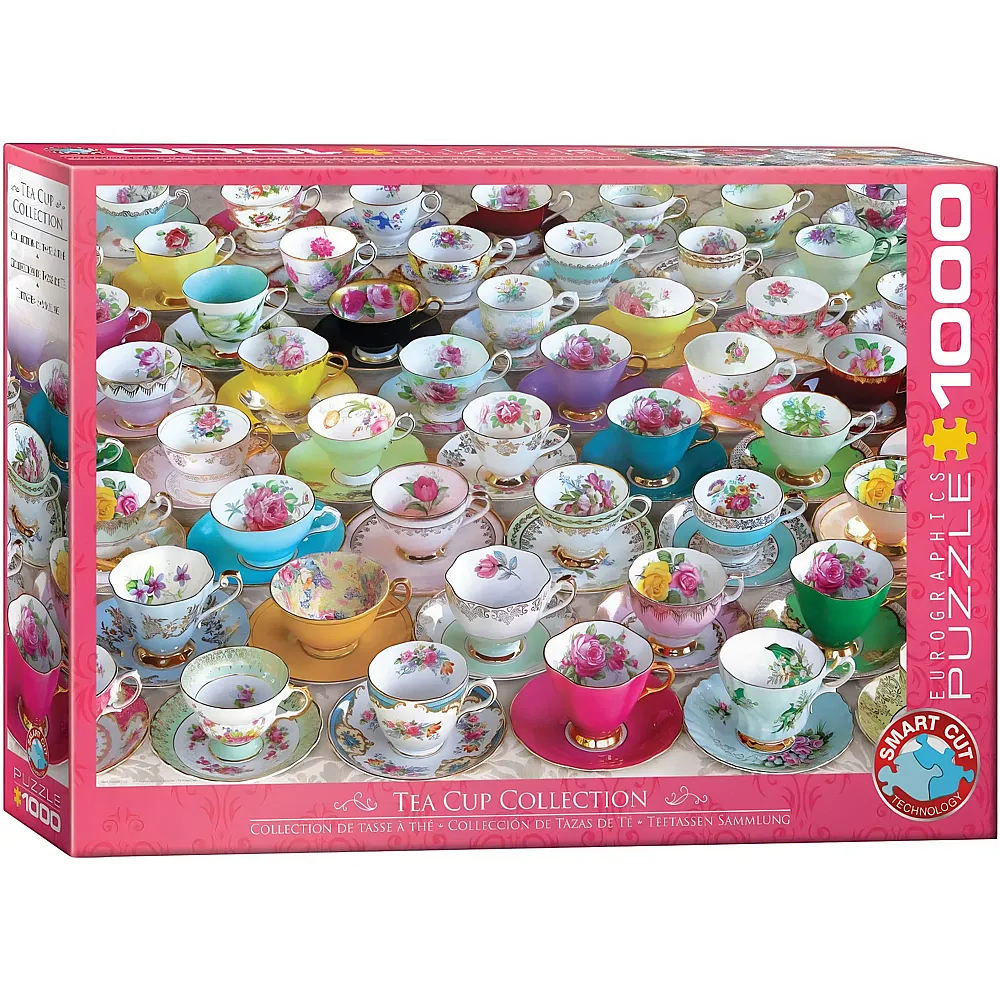 Eurographics Puzzle Teetassen Sammlung - 1000 Teile | Puzzle 1000 Teile