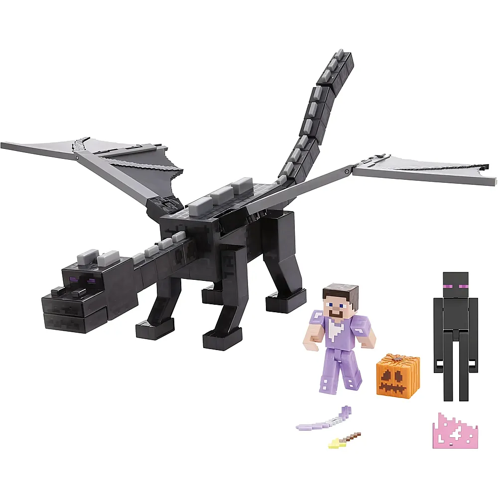Mattel Minecraft Enderdrache mit Licht und Sound - 8 cm