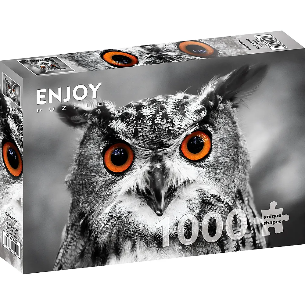Enjoy Puzzle Neugierige Eule - 1000 Teile
