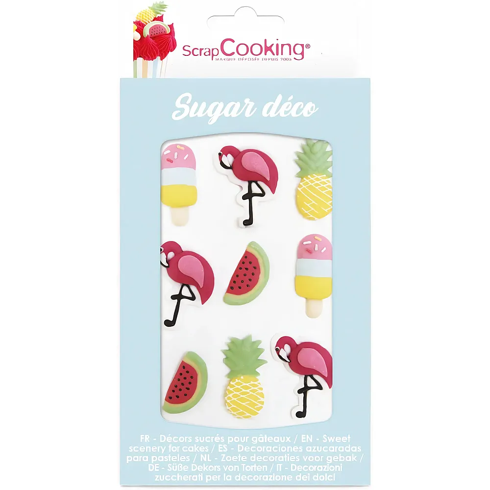 ScrapCooking Zuckerfiguren Sommer - 9 Teile - Backen & Dekorieren