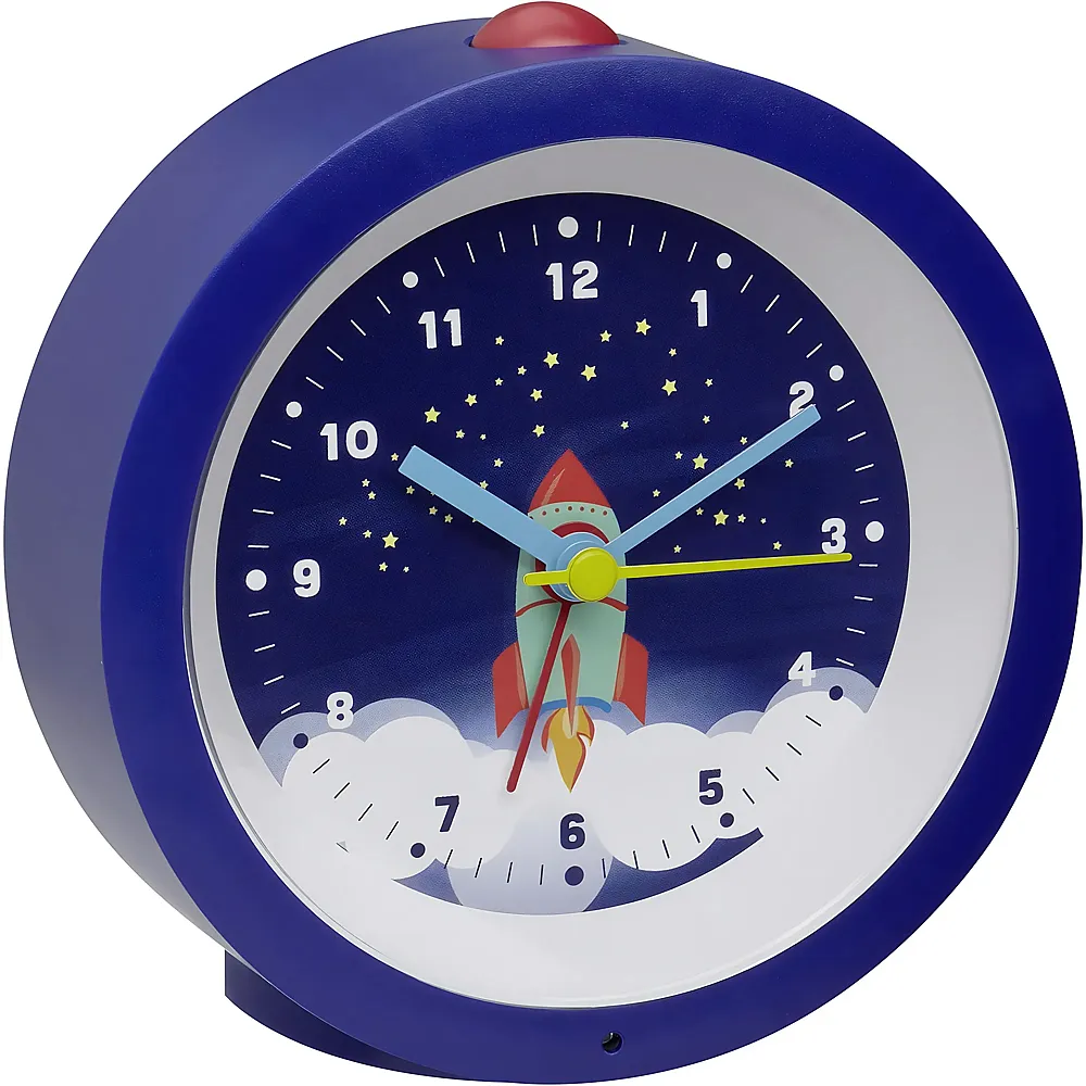 TFA Dostmann Analoger Wecker Kinder Rakete