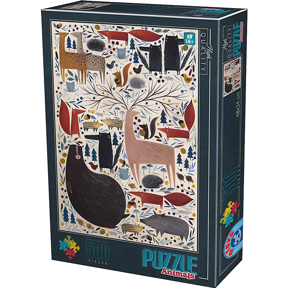 DToys Puzzle Andrea K�rti Wild Animals 500Teile