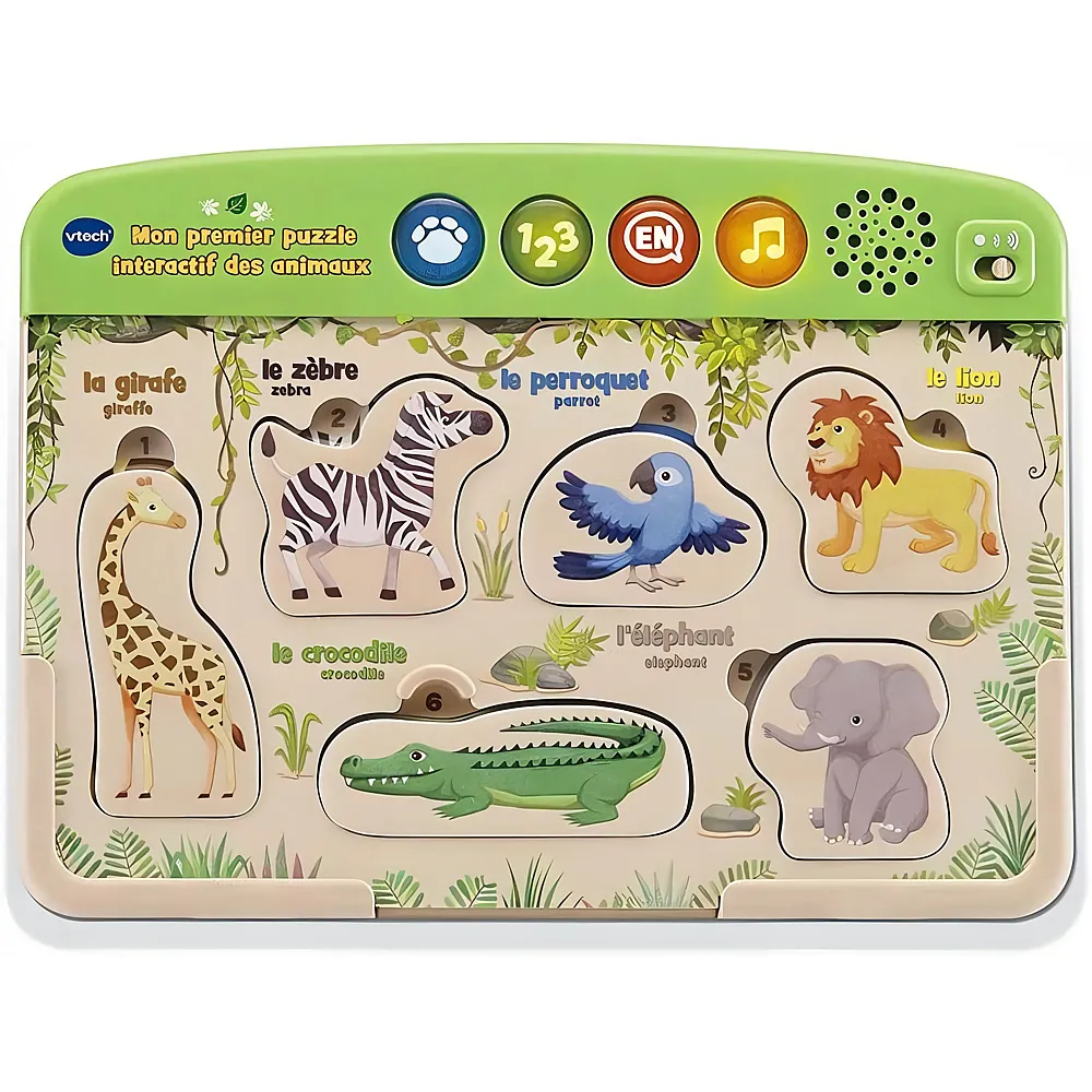 vtech Mon premier puzzle interactif des animaux Franais