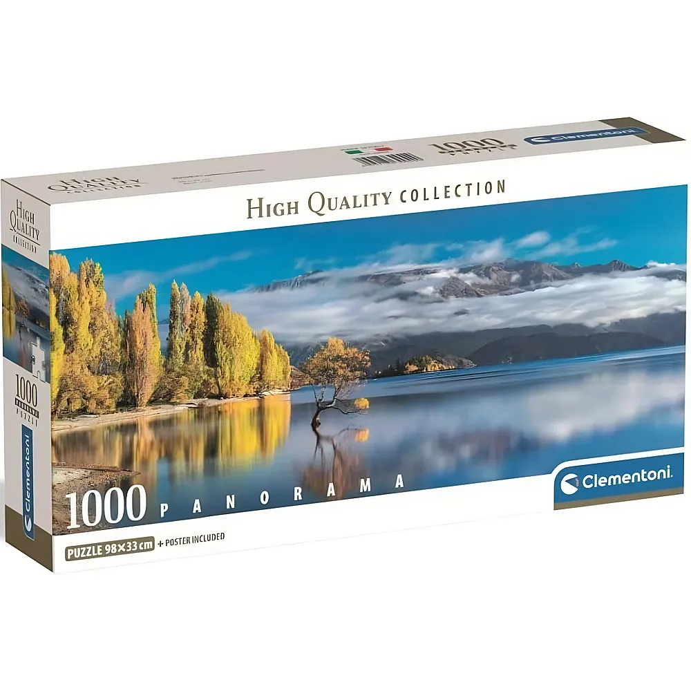 Clementoni Puzzle Panorama Wanakas Goldene Spiegelungen - 1000 Teile