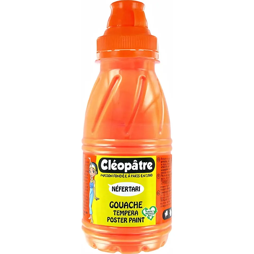 Cleopatre Nefertari � Gouache-tempera 250ml Neon-orange