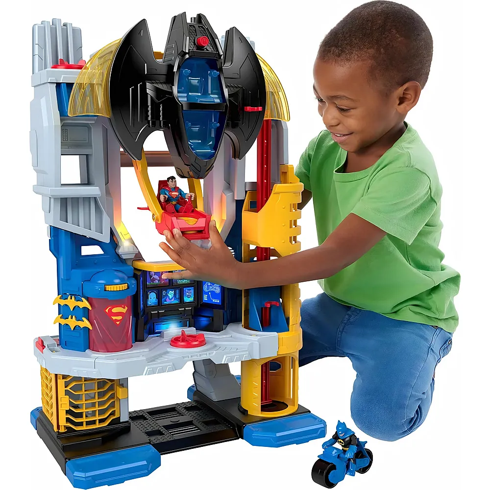 Imaginext DC Super Friends Ultimatives Hauptquartier mit Batman- und Superman-Figuren