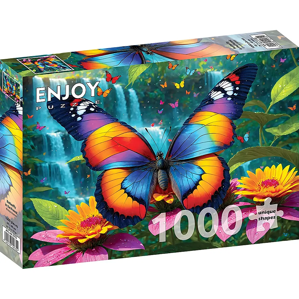 Enjoy Puzzle Schmetterling im Wald - 1000 Teile