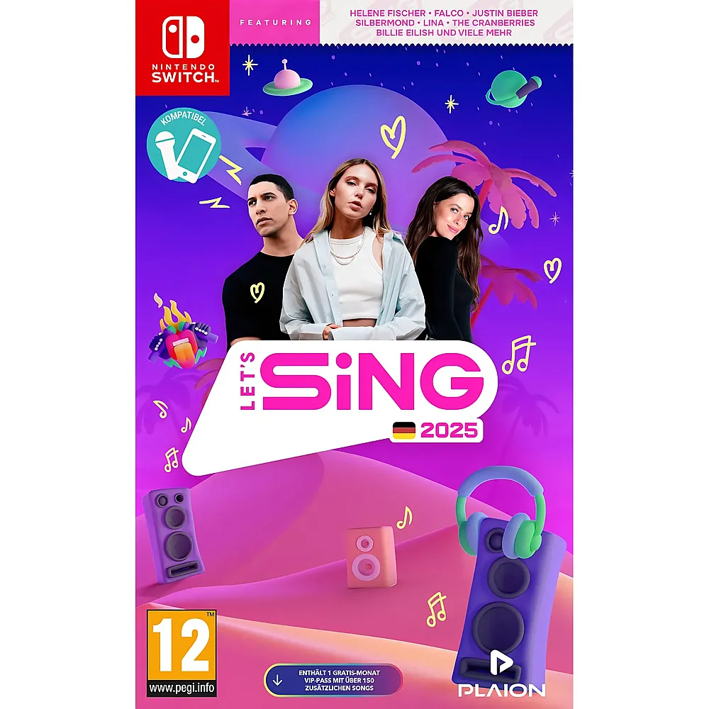GAME Let's Sing 2025, Switch