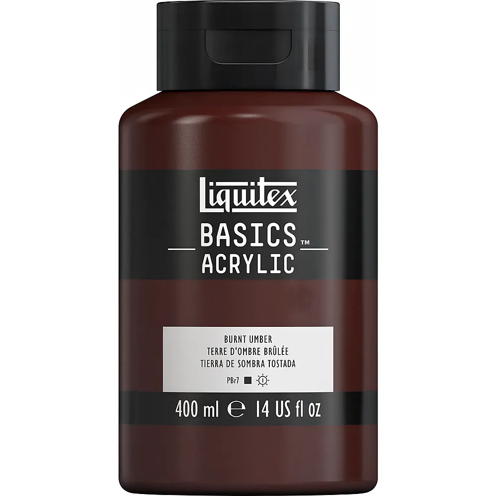 Liquitex Lqx Basics Acrylfarbe 400ml Flasche Umbra Gebrannt
