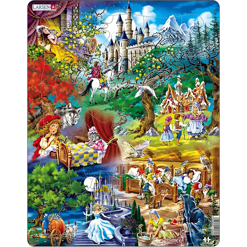 Larsen Puzzle Grimms M�rchen - 33 Teile - Rahmenpuzzle