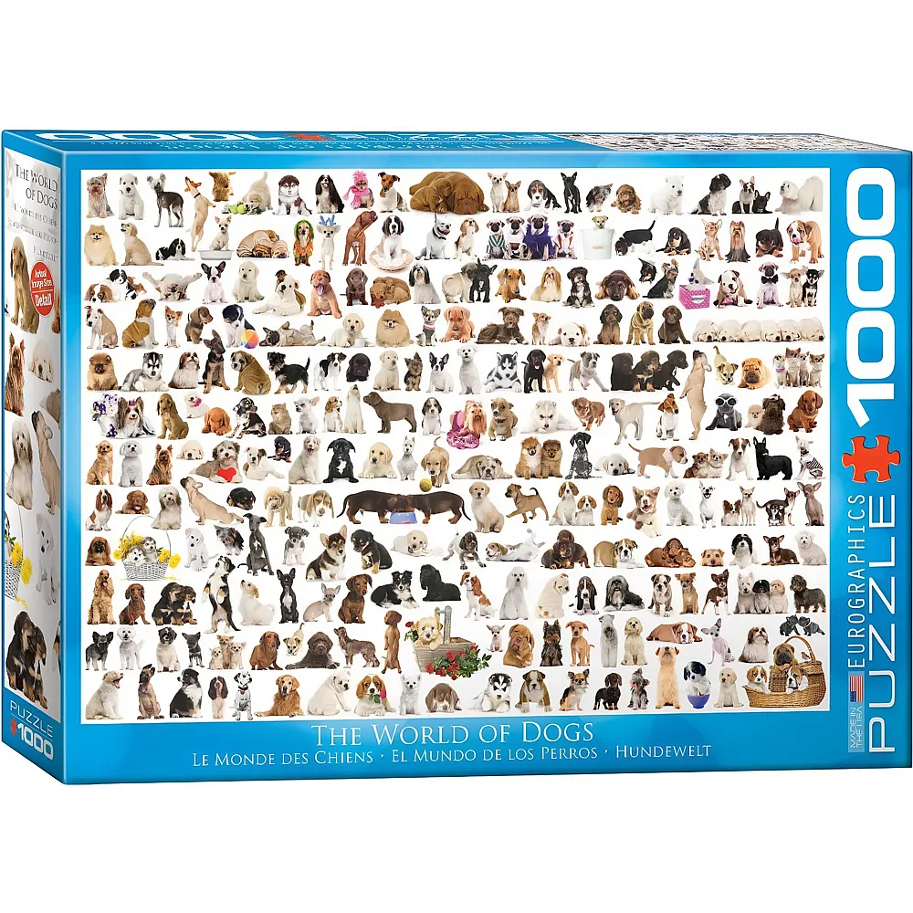 Eurographics Puzzle Hundewelt - 1000 Teile | Puzzle 1000 Teile