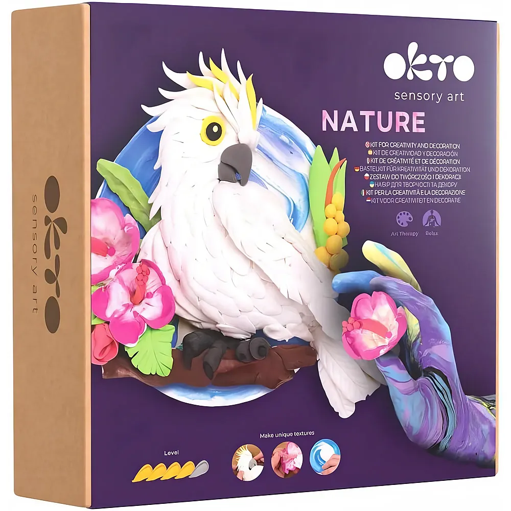 Okto Sensory Art Nature 3D Gem�lde und Modellierset Kakadu
