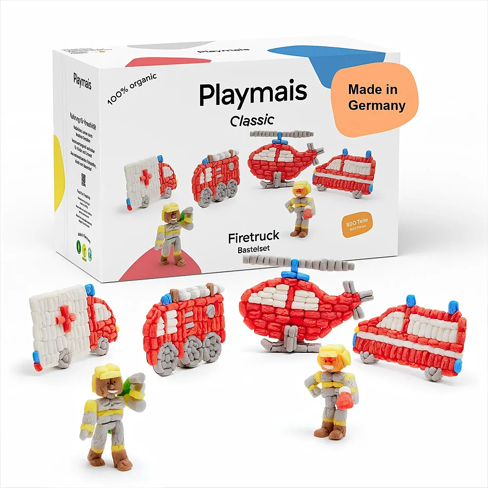 PlayMais Classic Feuerwehr - 800 Teile