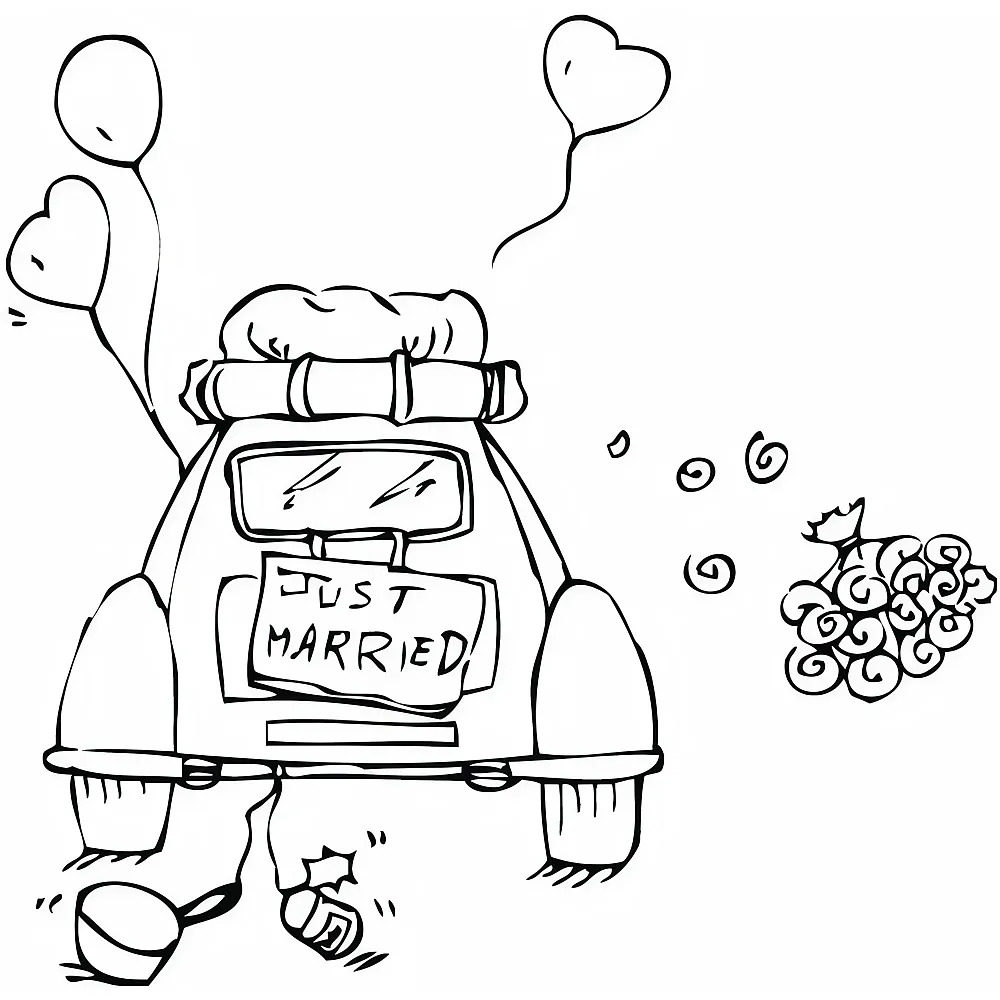 Aladine Stempel F Just Married - English | Stempelsets