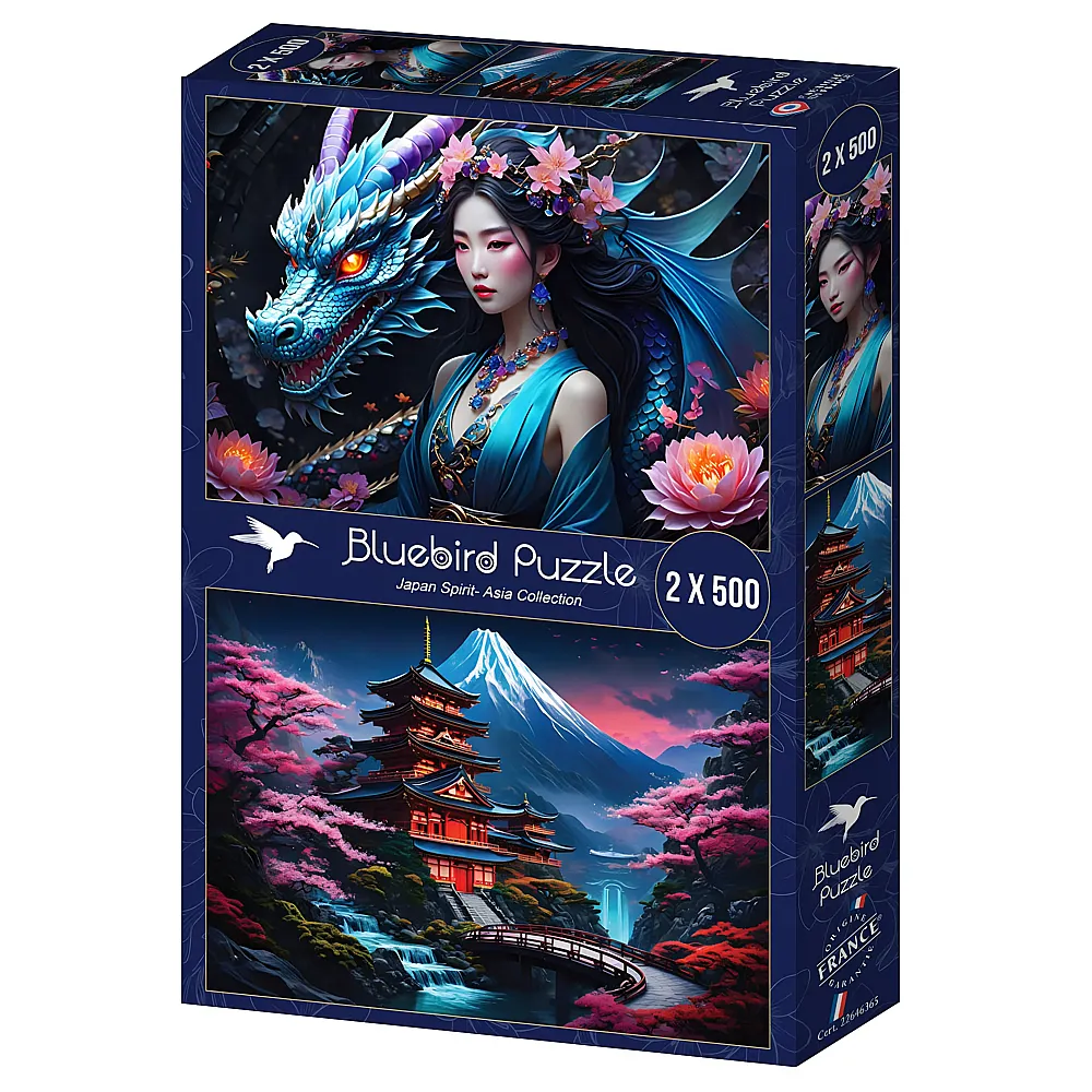 Bluebird Puzzle Asia Collection 2in1 Japan Spirit 500Teile