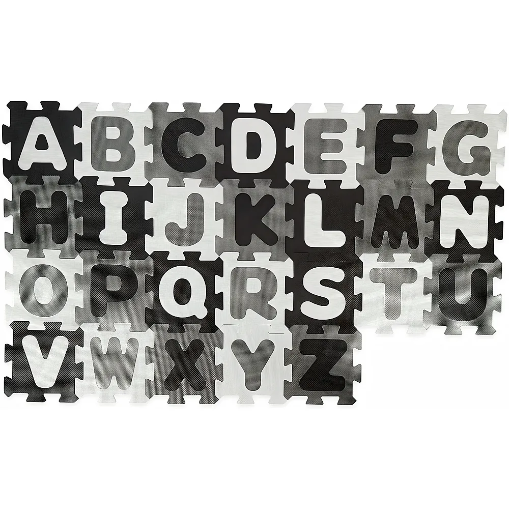 Bieco Puzzlematte XXL, 52 TLG.  Krabbelmatte mit Buchstaben zum Lernen  Spielteppich f�r Baby und Kinder