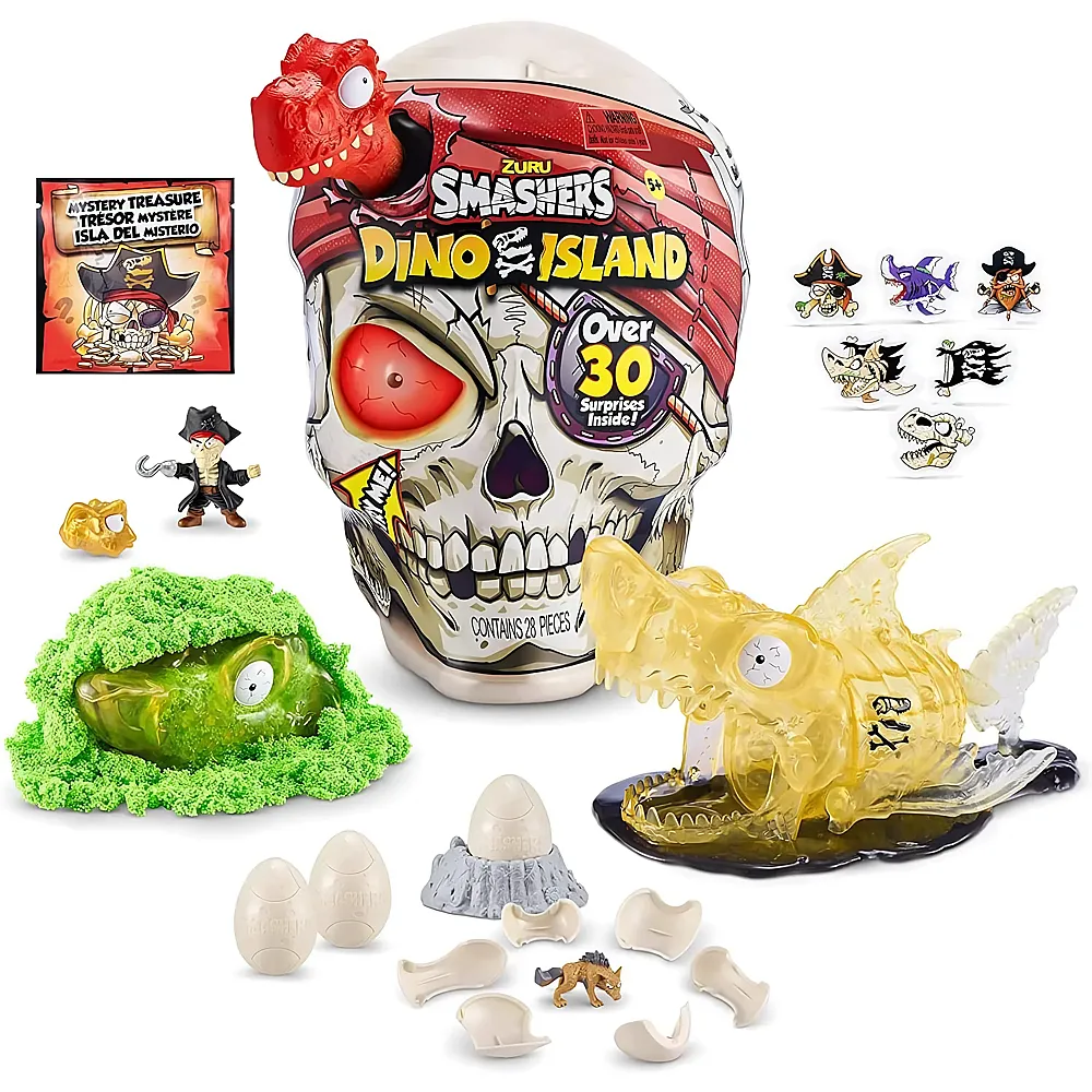 Zuru Smashers Dino Island Riesiger Piratenkopf mit Hai