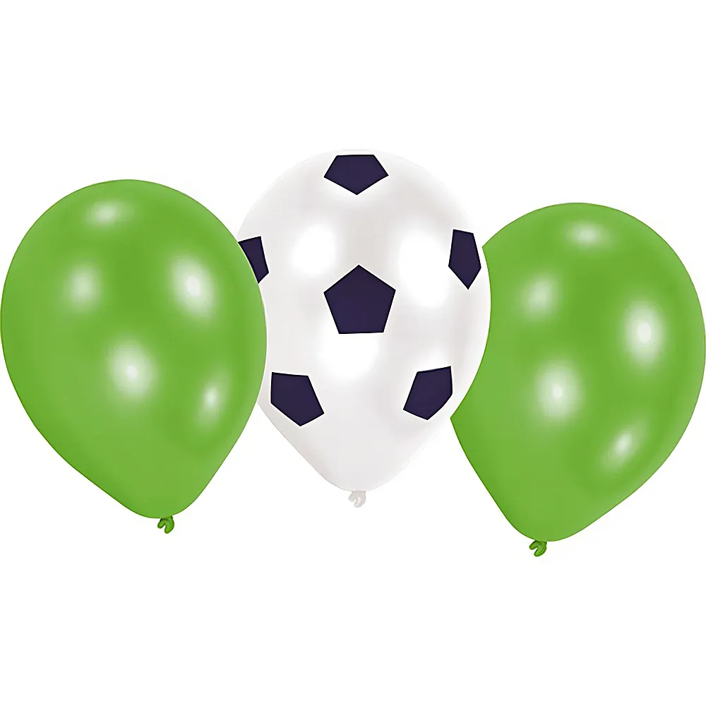 Amscan Fussball Latex Ballone 6Teile | Kindergeburtstag