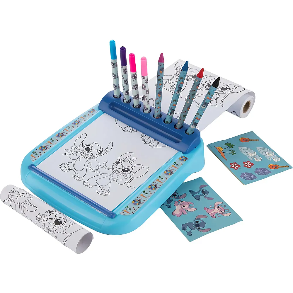 Sambro Lilo & Stitch Stitch Zeichenbrett mit Rollenfarben