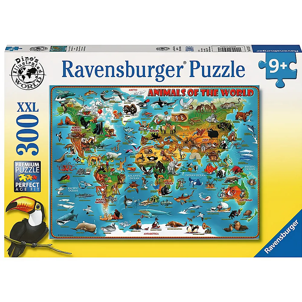 Ravensburger Puzzle Tiere rund um die Welt 300XXL