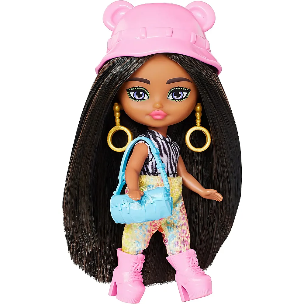 Barbie Mini Minis Extra Fly - Safari Reiseoutfit mit Tiermuster und Styling-Accessoires