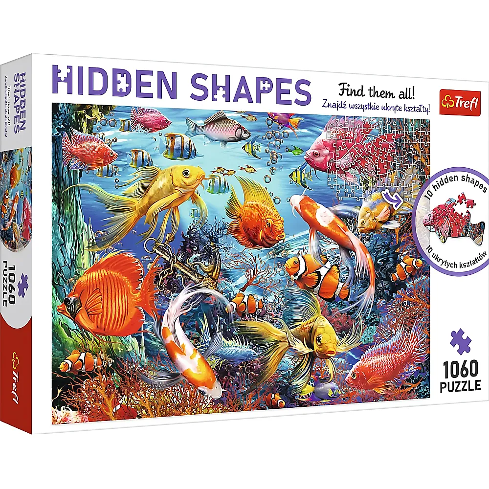 Trefl Puzzle Hidden Shapes Underwater Life 1060Teile