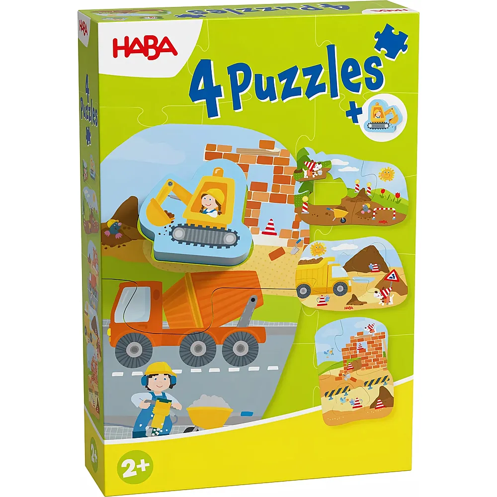 HABA erste Puzzles Baustelle 2,3,4