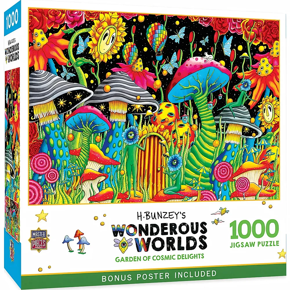 Master Pieces Puzzle Wonderous Worlds Garten der kosmischen L�ste - 1000 Teile