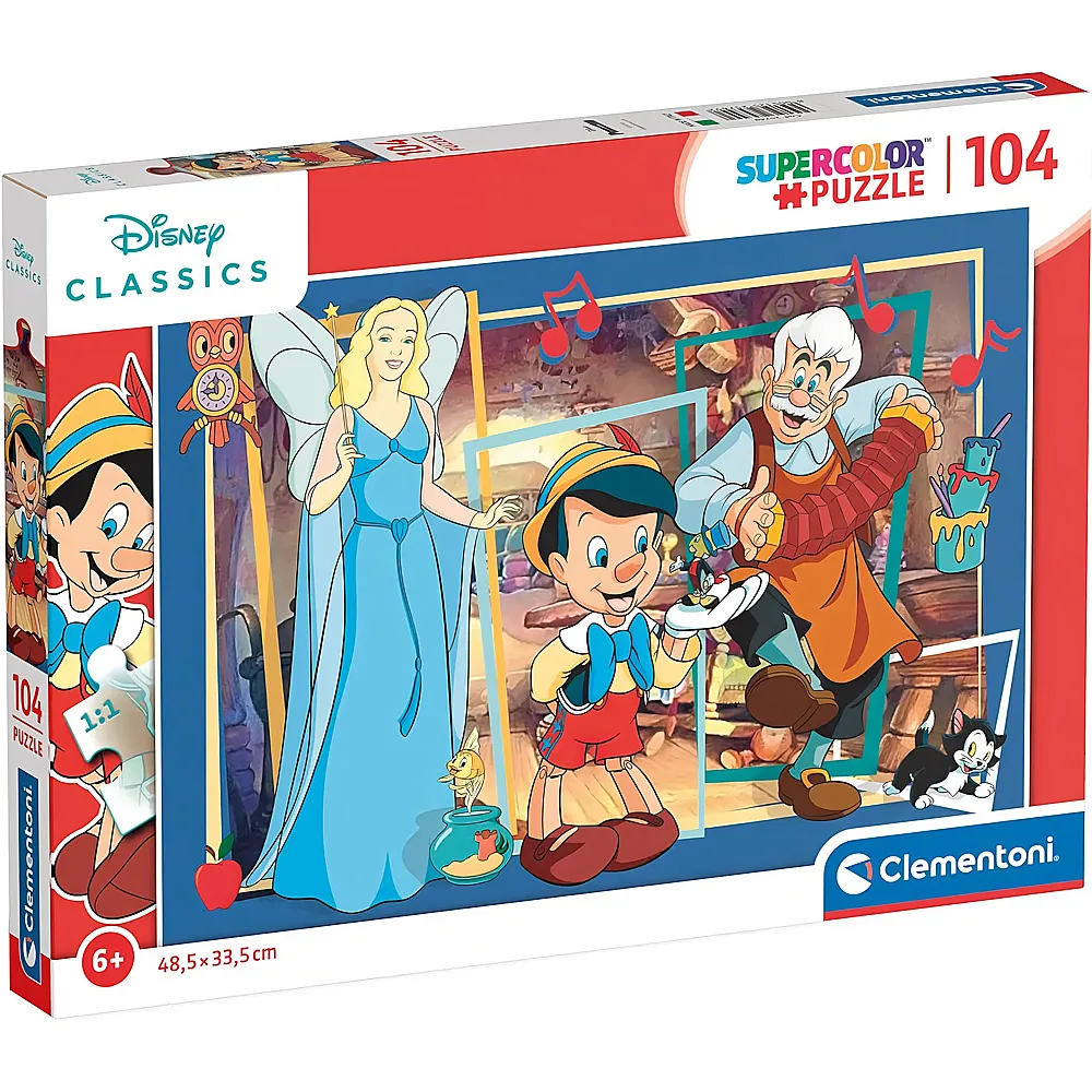 Clementoni Puzzle Supercolor Pinocchio 104Teile