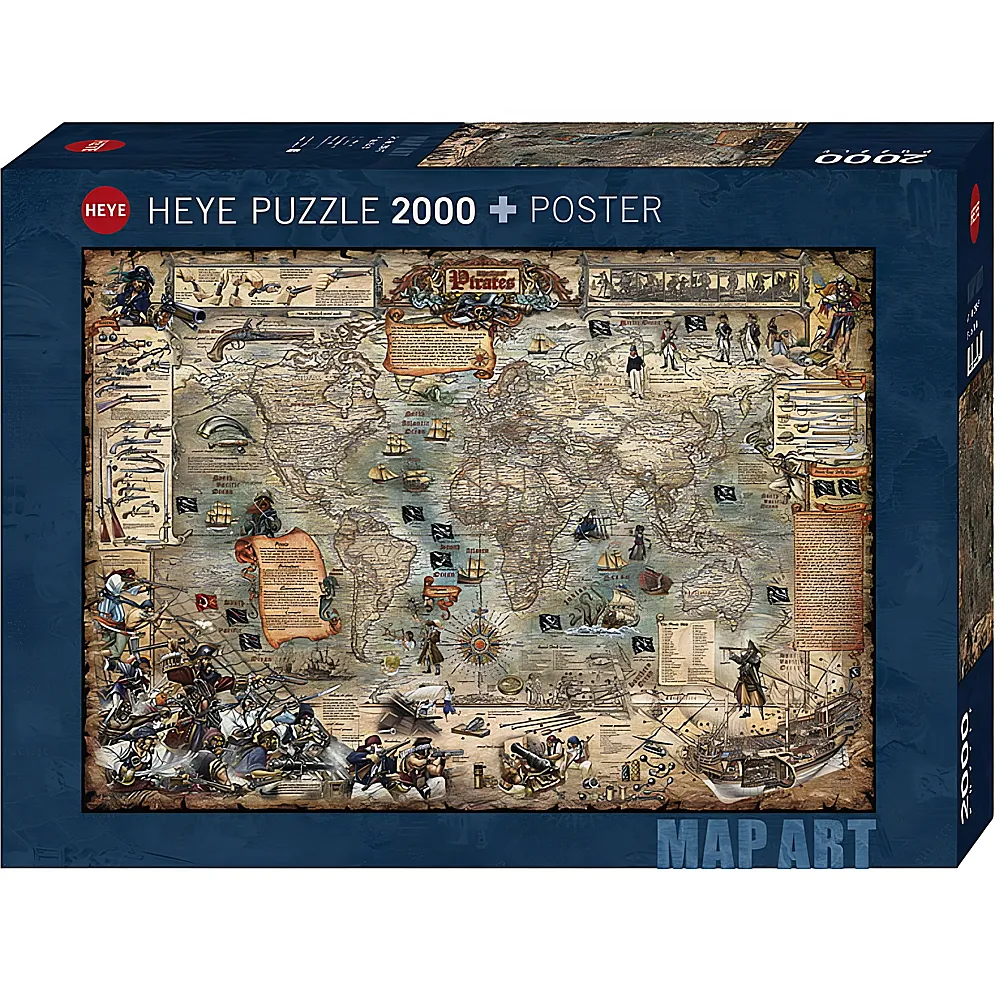 HEYE Puzzle Pirate World 2000Teile