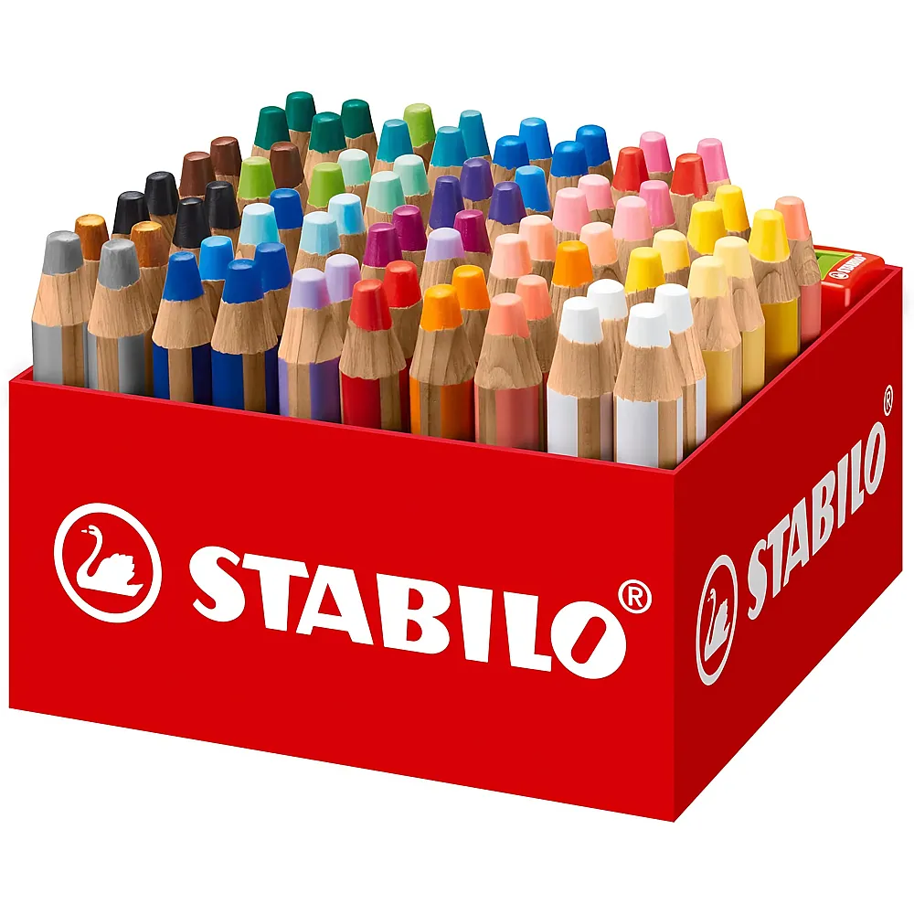 Stabilo Woody Buntstift, Wasserfarbe & Wachsmalkreide 76Teile