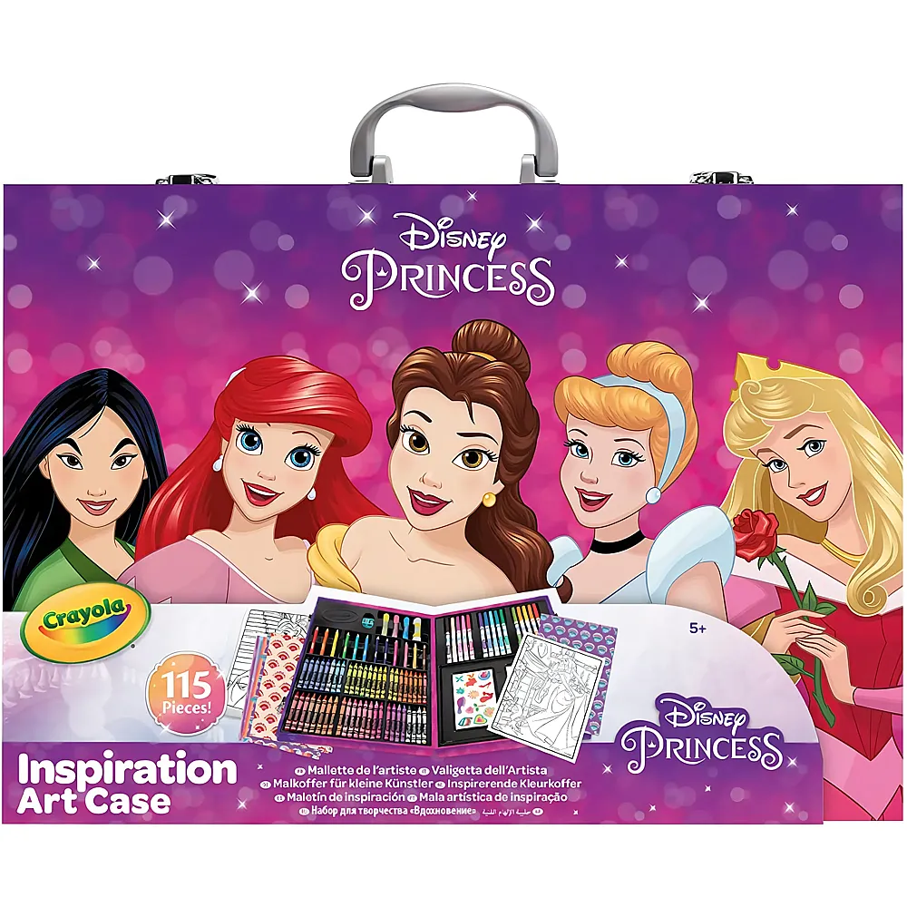 Crayola Disney Princess Prinzessinnen Malkoffer 115Teile